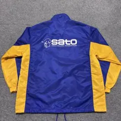 佐藤製薬　サトちゃん　ナイロンジャケット　ブルー×イエロー　フリーサイズ