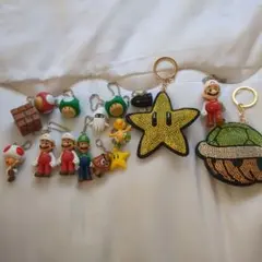 スーパーマリオ キャラクターキーホルダー16点セット