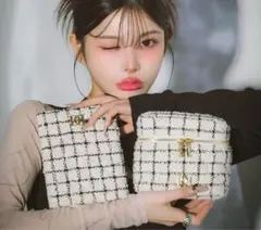 Darichのノベルティ ポーチと鏡 Darich - 新品未開封 ダーリッチ ノベルティ DDチェックツイード