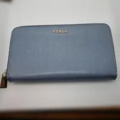FURLA ラウンドファスナー長財布 ブルーのサムネイル