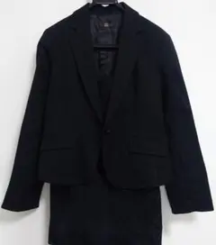 未使用礼服就活スーツ少し大きめ15号ブラックスカートスーツ サイズ70
