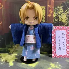 3497 ねんどろいどどーる用　和装三点セット　桜ときどきうさぎ柄　水色系