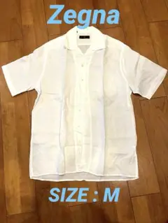 Z ZEGNA 開襟 半袖シャツ M ゼニア