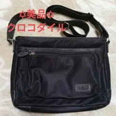 【hachigou842様専用】美品✨️Crocodile 黒 ショルダーバッグのサムネイル