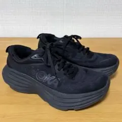 HOKA ホカ ボンダイ8 ブラック スニーカー 25cm