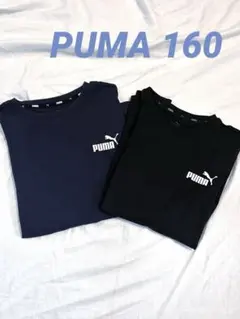 プーマ　PUMA ロンT 160 2枚　紺　黒