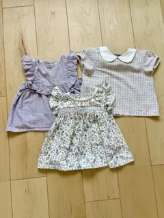 トップス 3枚セット　90 プティマイン petit main等