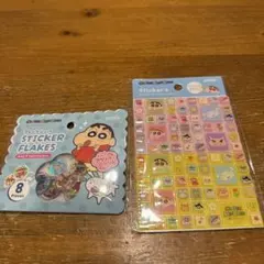 タイルシール&おはじきシール　クレヨンしんちゃん