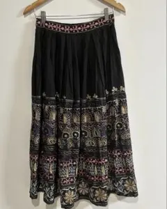 RRR VINTAGE 古着 ヴィンテージ 花柄刺繍 ロングスカート