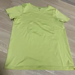 UNIQLO DRY-EX クルーネックTシャツ ライムグリーン S