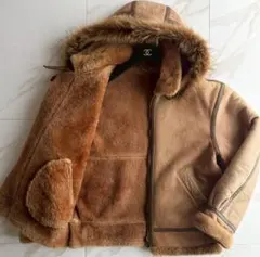 [専用]USA B-3 フード付き ムートン フライトジャケット 40 XL相当