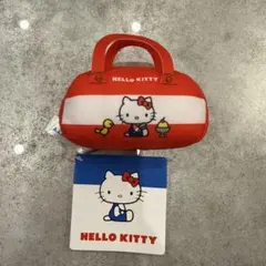 ハローキティ なつかしモチーフマスコット小型バッグ 赤