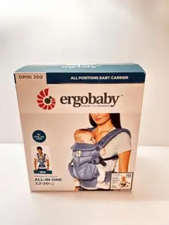 【美品】エルゴベビー オムニ360 クールエア オックスフォードブルー