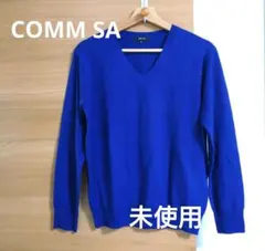 COMM CA ISM　コムサイズム　ニット　紺　ネイビー　モノコムサ　長袖
