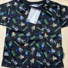 Minecraft ブラック Tシャツ 130