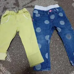 ２枚80cm〜✤ブランジェス✤長ズボン　パンツ　女の子　アプレレクール好きな方♪