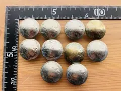 10個セット　インディアン　5セント コンチョ 　20mm ネジ式 クラフト