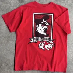 PUNK DRUNKERS 鷹の爪 コラボ Tシャツ レッド Lサイズのサムネイル