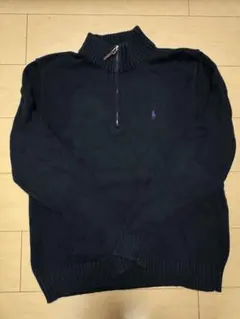 Polo by Ralph Lauren ネイビー セーター L ハーフジップ