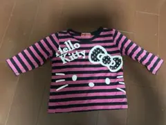 ハローキティ ストライプ長袖Tシャツ