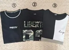 キッズ ジュニア 半袖 Tシャツ 3枚 まとめ売り 160～170cm 美品
