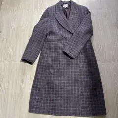 ユニクロ　イネス　ロングコート　チェック