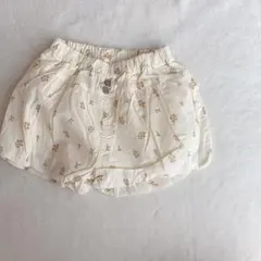 テータテート アイボリー 花柄 韓国子供服 パンツ ＊95