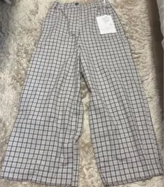 GIANNI LO GIUDICE ワイドパンツ チェック