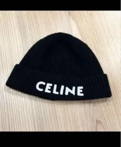 新品未使用⭐︎CELINE ニット帽 ビーニー 未使用】 セリーヌ ニット帽 ブラック ビーニー ニットキャップ