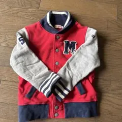 miki house ジャケット 120サイズ 赤・グレー