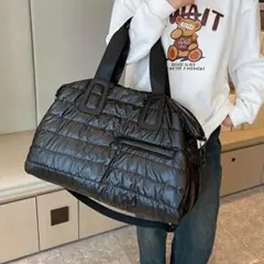 トートバック　大容量　ボストンバック　旅行　カバン　2Way 黒　ショルダー