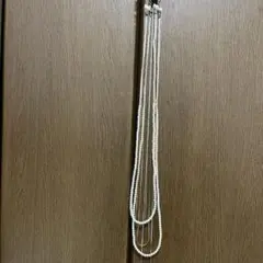 ホワイトパール風　多層ネックレス