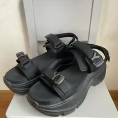 YELLO TOKYO BLACK DOUBLE SNEAKER SANDALSのサムネイル