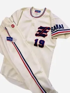 80年代 当時物！MIZUNO製 大阪 堺 野球ユニフォーム サイズ M