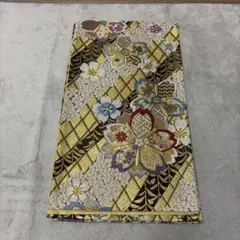 袋帯 金地 桜柄 黒地 六通帯のサムネイル