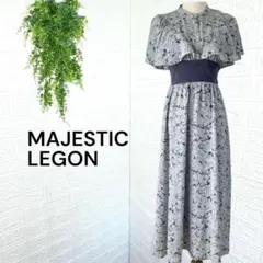 3672【MAJESTIC LEGON】パピヨンスリーブコルセットワンピ フレア