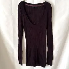 GAP ケーブルニット セーター ボルドー XS 袖ボタン ウール混