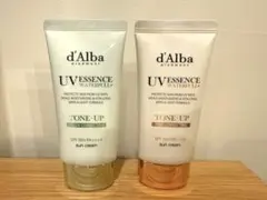 ダルバ　トーンアップサンクリーム　ピンク、グリーン2本セット