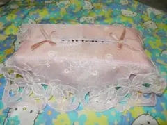 ティッシュBOXカバー　中古美品