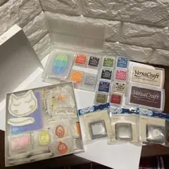 スタンプパッド　インク　おまけ消しゴムハンコ付