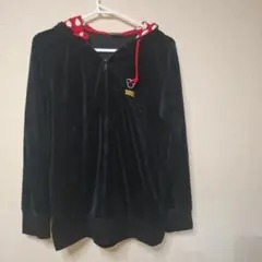 ミニーマウス フードパーカー 黒