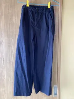 ネイビー ワイドパンツ Sサイズ