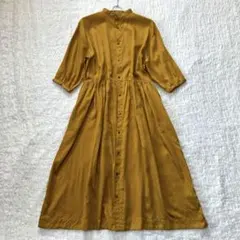 完売品✨プルミエアロンディスモン リネンシャツワンピース 大草直子