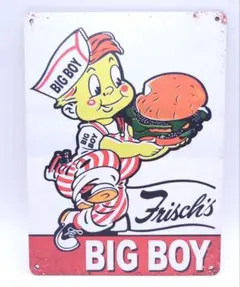 BIG BOY 木製看板 壁掛けインテリア アメリカ雑貨