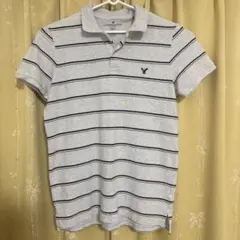 American Eagle ポロシャツ L スリムフィット グレーのサムネイル