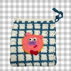 豚ちゃん巾着ポーチ