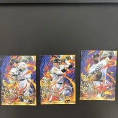 ソフトバンクホークス　プロ野球 トレーディングカード 3枚セット