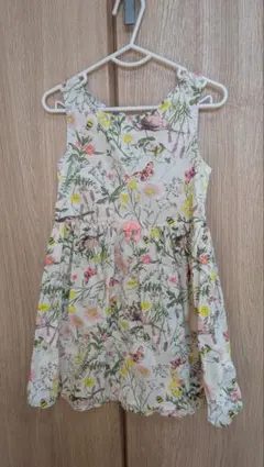 花柄ノースリーブワンピース 100cm~