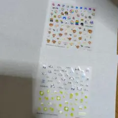 サンエックスユニバース ネイルシール　5 アフロ犬＆こげぱん　たれパンダ　セット