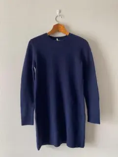 ポロラルフローレン　カシミヤ混ニットワンピース　エルボーパッチ　　SPサイズ